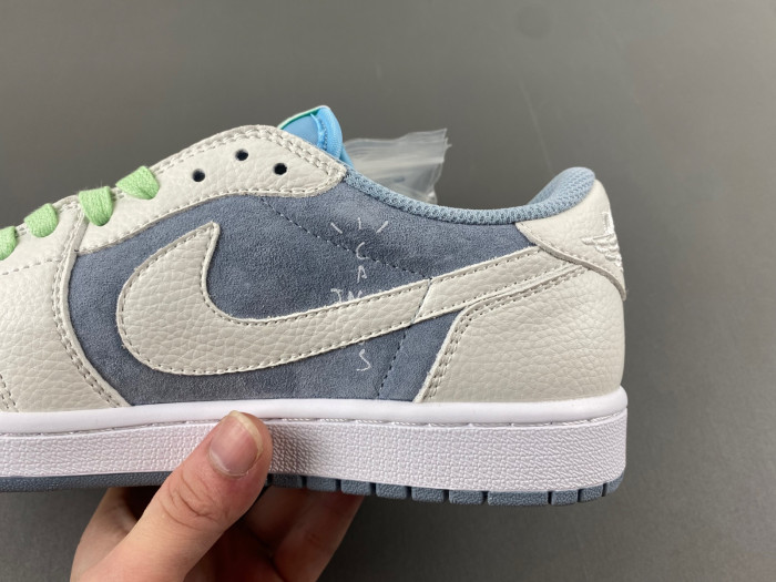 travis scott x air jordan 1 white grey dm7866-888