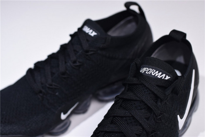 nike air vapormax flyknit 2.0 running sneakers black/grey 942842-001