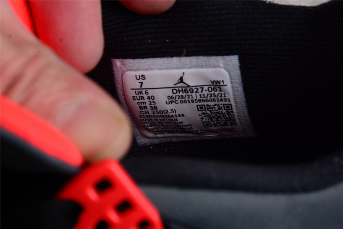 air jordan 4 "infrared" dh6927-061