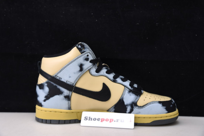 nike dunk high 1985 black acid wash dd9404-700