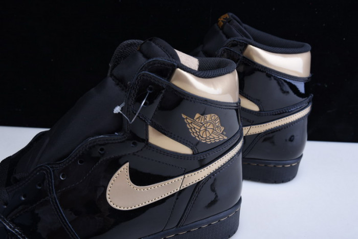 air jordan 1 high og patent ‘black gold’ 555088-032