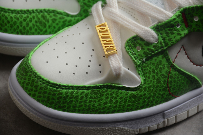 nike dunk low disrupt 2 just do it snakeskin green dv1491-101