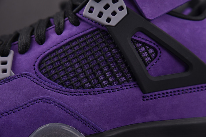 travis scott x air jordan 4 retro purple aj4-766296