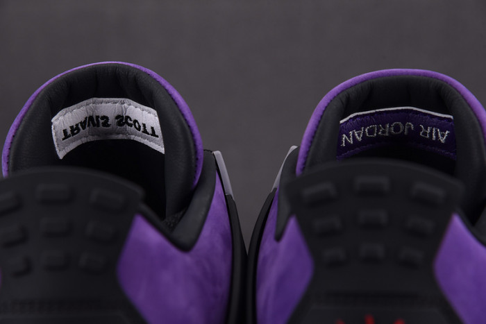travis scott x air jordan 4 retro purple aj4-766296