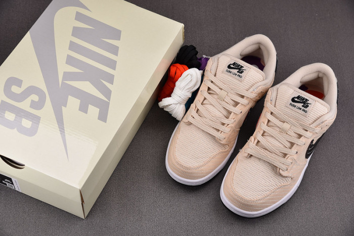 nike sb dunk low albino & preto fd2627-200