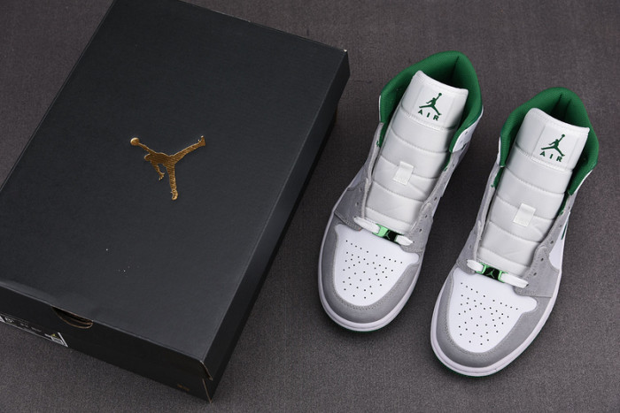 air jordan 1 mid grey green dc7294-103