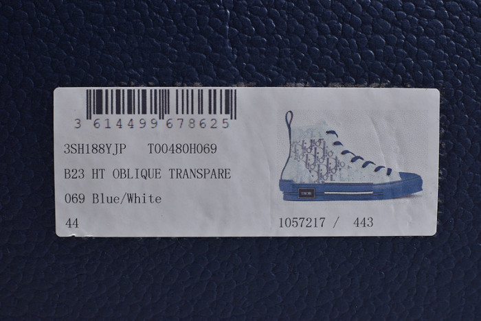 b23 oblique high top sneakers bule t00480h069