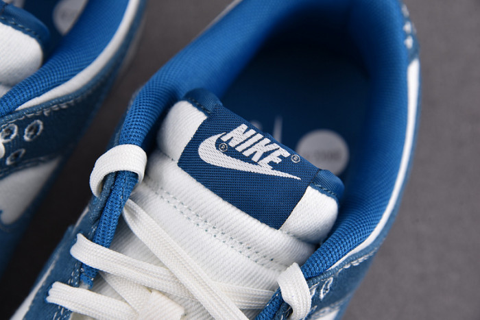 nike dunk low industrial blue sashiko dv0834-101