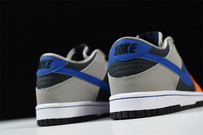 nike sb dunk low prm orange blue grey shoes 854866-025
