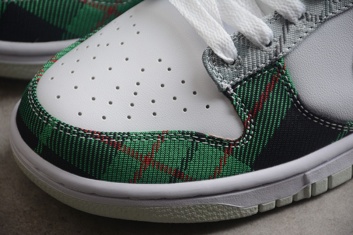 nike dunk low plaid dv0827-100